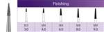 PIRANHA FG Diamond Burs #SE4F Finishing, Fine (25pk)