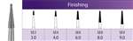 PIRANHA FG Diamond Burs #SE6VF Finishing, Very Fine (25pk)