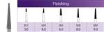 PIRANHA FG Diamond Burs #SE9F Finishing, Fine (25pk)