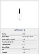 NTI Diamond SuperCoarse FG Round End Taper SC850-014 5/pk