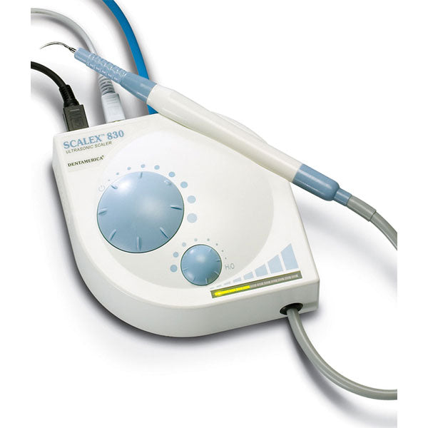 Scalex 830 Ultrasonic Scaler Unit with 30K Tip. System includes handpiece