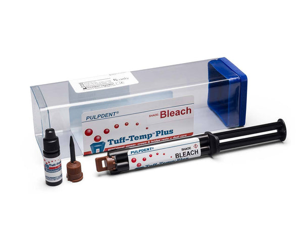 TUFF-TEMP PLUS 7.6 gm/5 mL AUTOMIX SYRINGE, 8 automix tips, 3 mL Glaze, A2 Shade