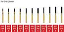 ALPEN FG Diamond Burs Flat End Cylinder