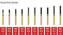 ALPEN FG Diamond Burs Round End Cylinder
