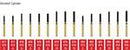 ALPEN FG Diamond Burs Beveled Cylinder