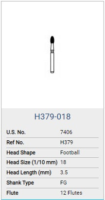 NTI Finishing Bur 7406 Carbide (Red) 5/PK