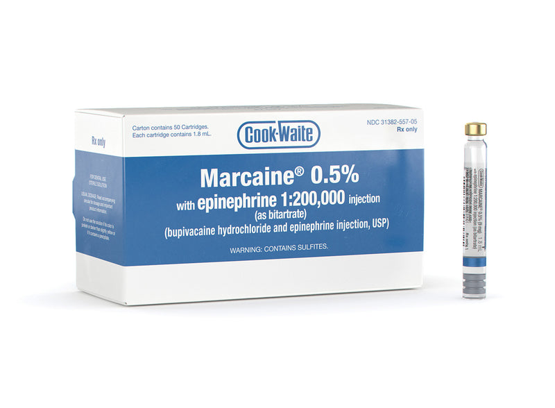 MARCAINE 0.5% with epinephrine 1:200,000 injection