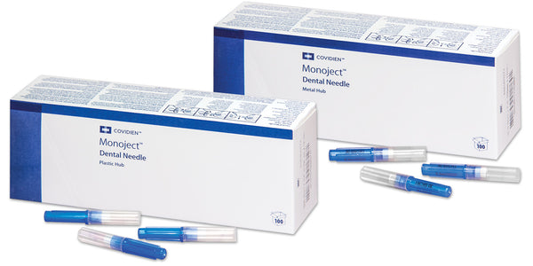 Monoject Needles With Plastic Hub 27G Long 100/Box.