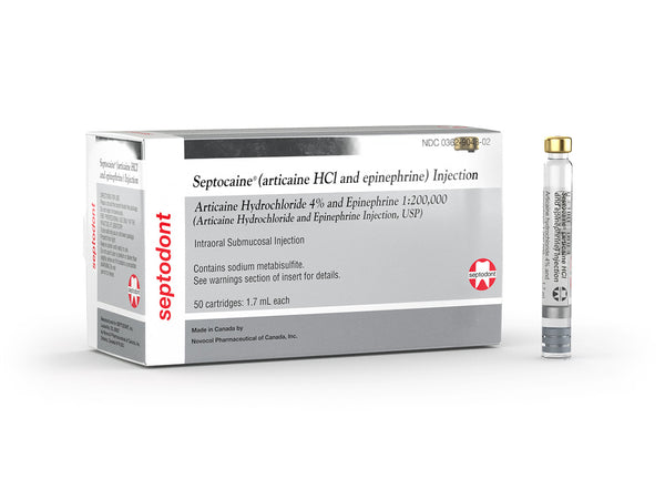 SEPTOCAINE 4% 1:200,000 W/EPINEPHRINE