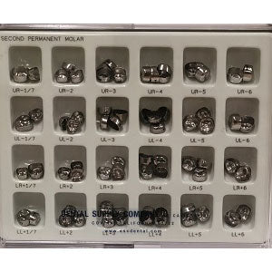 2nd Permanent Stainless Steel Crowns Kit - 72pk